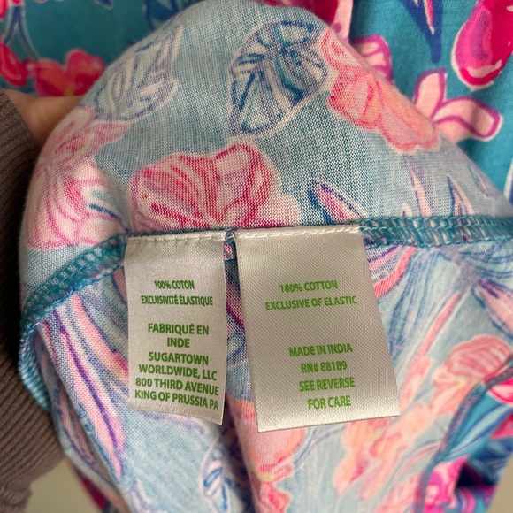 Lilly Pulitzer Delaney Short Sleeve Dress - Blue and Pink - Size 2 - Picture 14 of 15